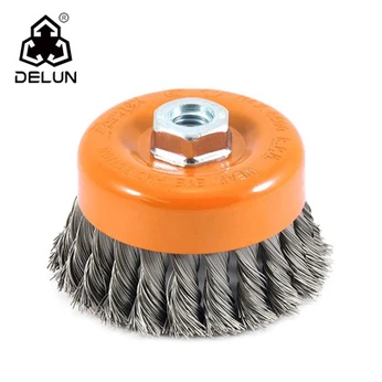 4 ιντσών στριμωγμένη βούρτσα συρματόπλεγμα ανθεκτικού τύπου